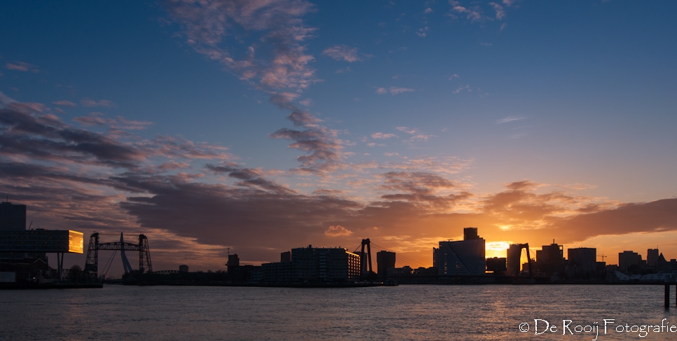 Zonsondergang Rotterdam