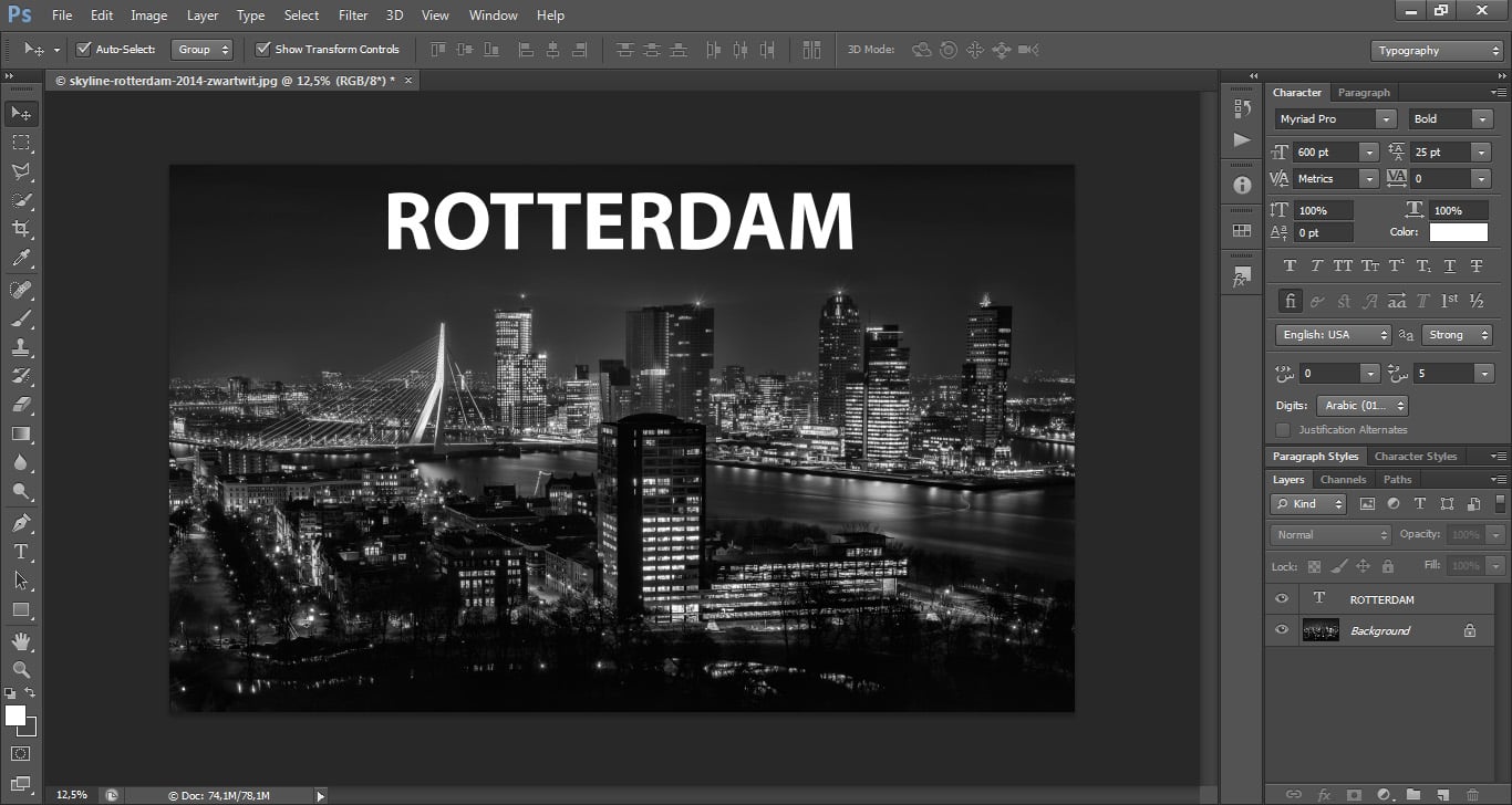 Lagen samenvoegen in Photoshop