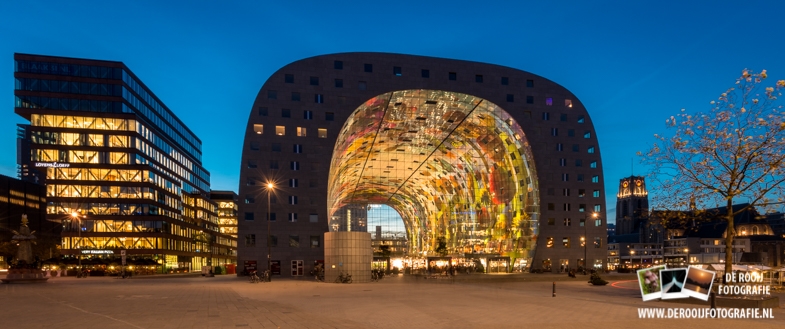 Nachtfoto Markthal Rotterdam kopen