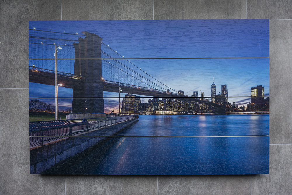 Foto op Hout: Skyline New York