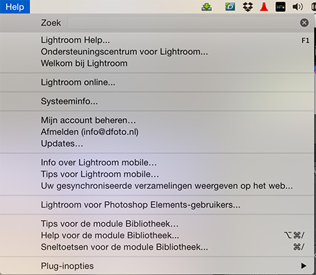 Lightroom Sneltoetsen Opvragen