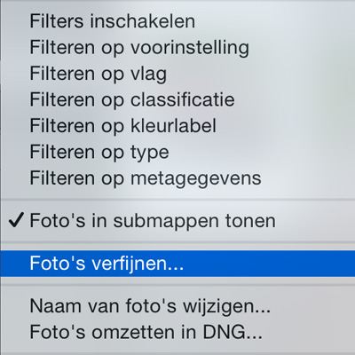 Foto's Verfijnen