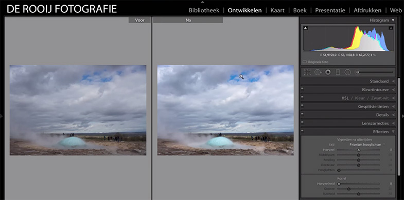 Adobe Lightroom fotobewerkingsvideo