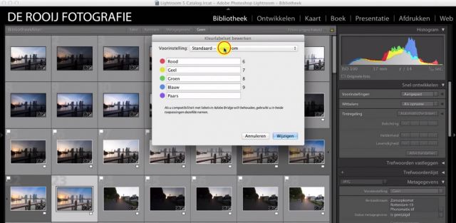 Kleurlabels gebruiken in Adobe Lightroom