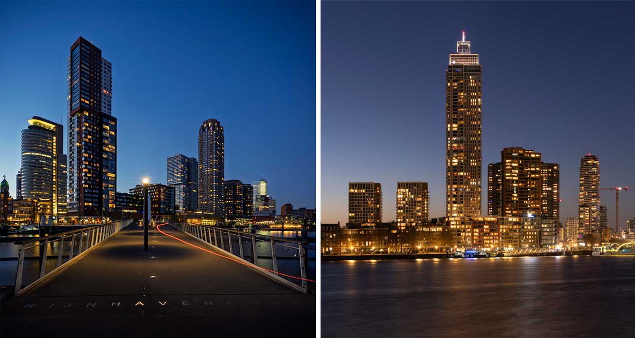 Workshop avondfotografie - op de Kop van Zuid fotograferen