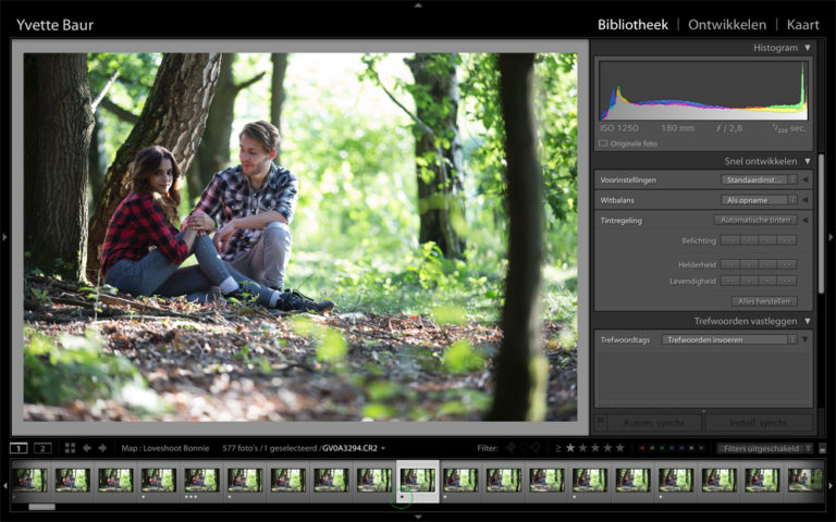 Workflow in lightroom foto's sterren geven