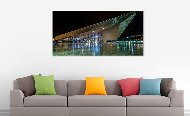 Wanddecoratie rotterdam in woonkamer de rooij fotografie