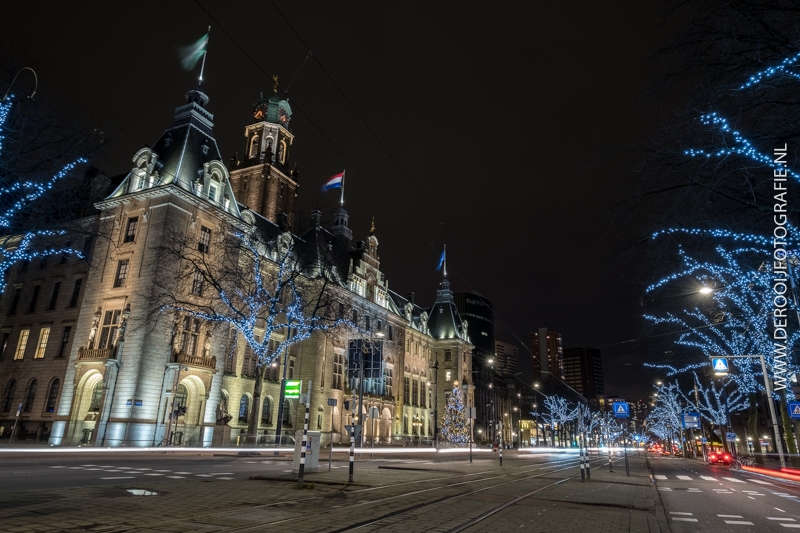 Kerstverlichting Coolsingel Rotterdam