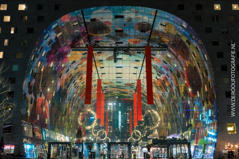 Kerstfoto Markthal Rotterdam