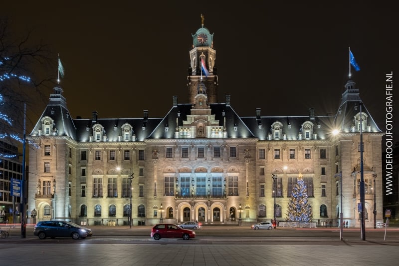 Kerstfoto Stadhuis Rotterdam