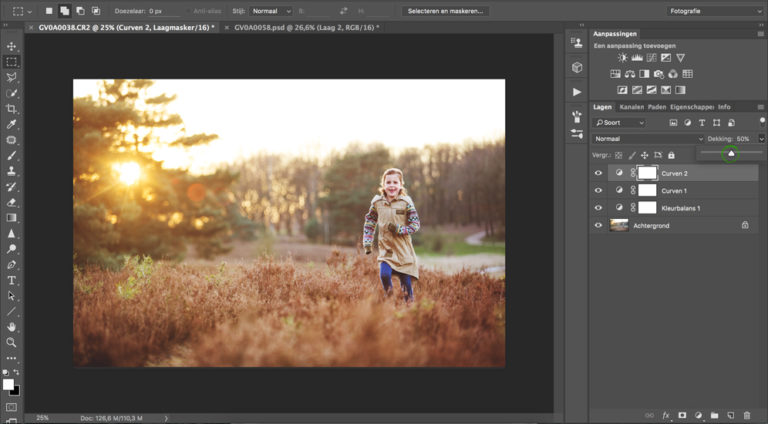 06 versterken zonsondergang in photoshop