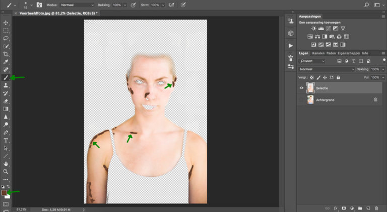 10 huid donkerder maken photoshop