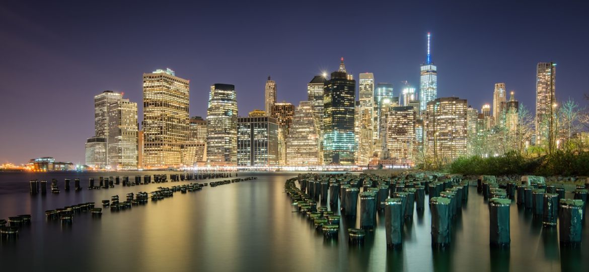 Mooiste foto's New York - Lange sluitertijd skyline Manhattan