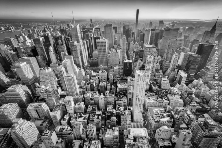 Mooiste foto's New York - Wolkenkrabbers in Manhattan (zwart-wit)