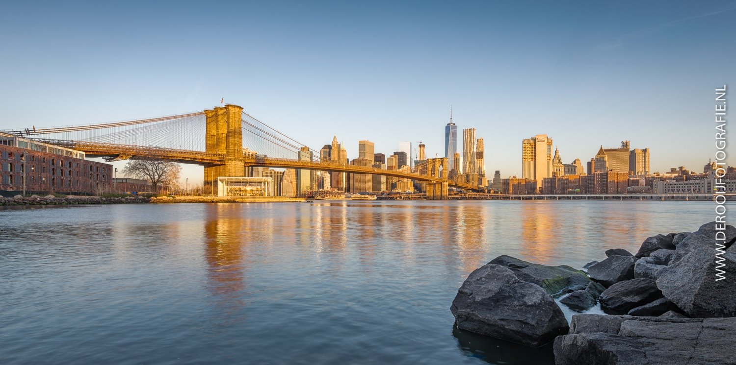 Mooiste foto's New York - Zonsopkomst Brooklyn Bridge