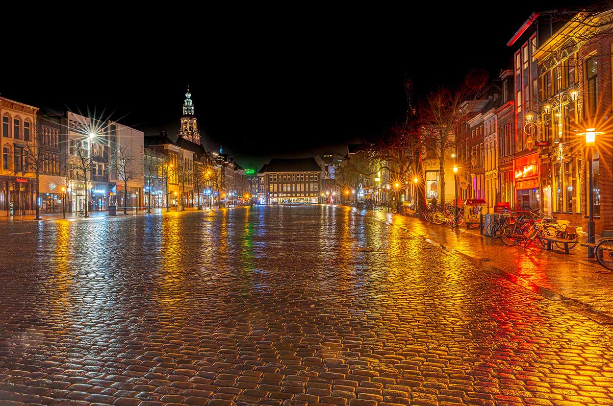 Beste cursus avondfotografie Groningen - Vismarkt - Foto Rene Weersing