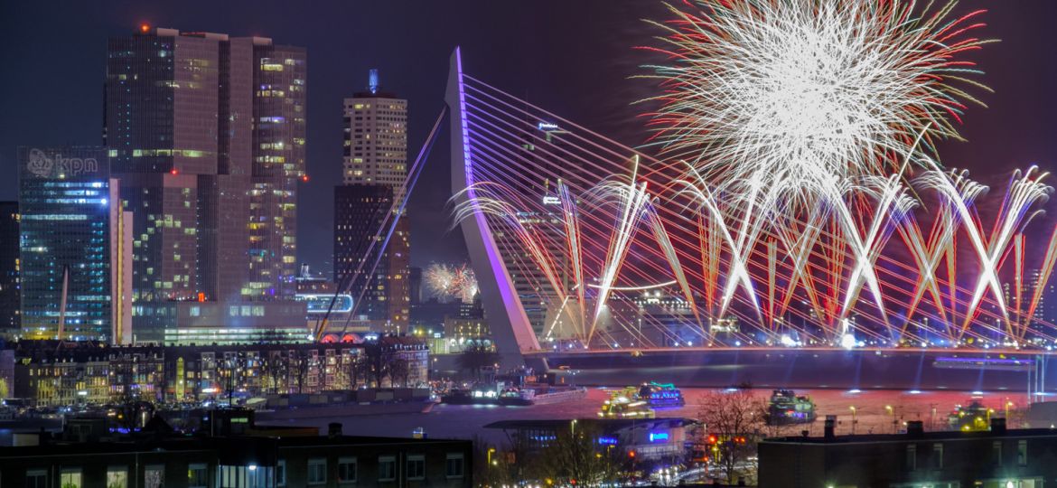 Vuurwerk foto - Nationaal vuurwerk Rotterdam 2018