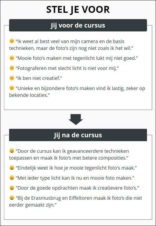 Voordelen vervolgcursus fotografie