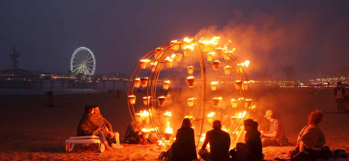 Bonfirebeachfest op het Scheveningse strand