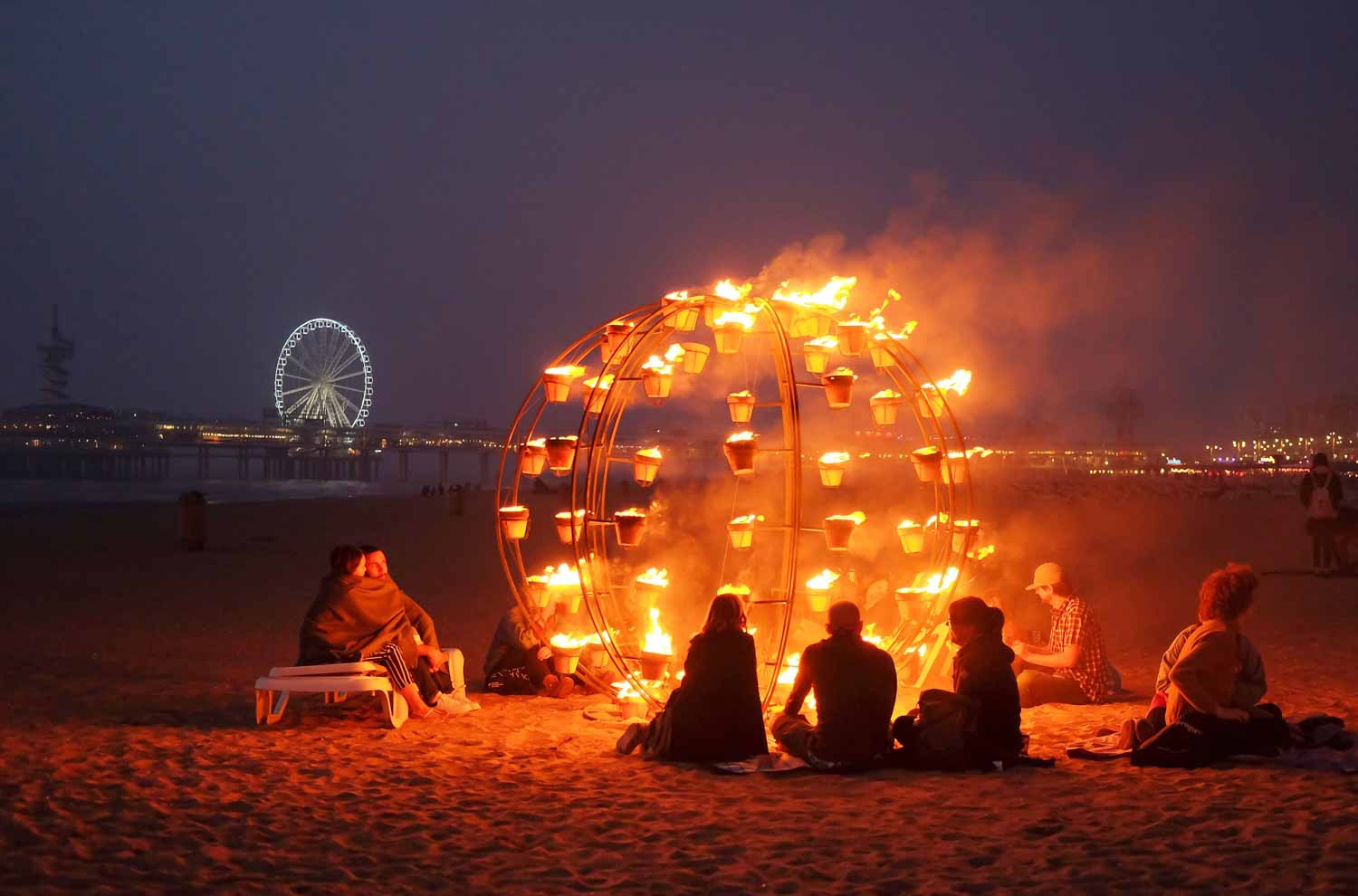 Bonfirebeachfest op het Scheveningse strand