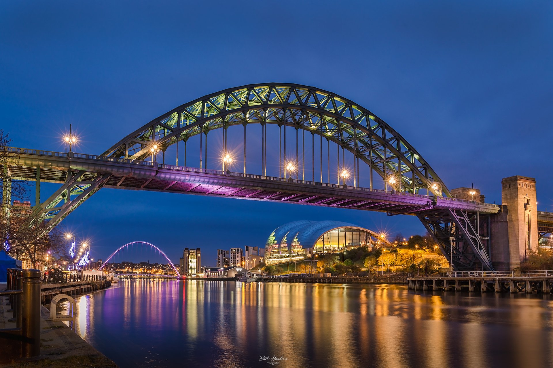 De Tyne Bridge in Newcastle fotograferen