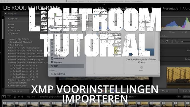 Lightroom - XMP voorinstellingen importeren