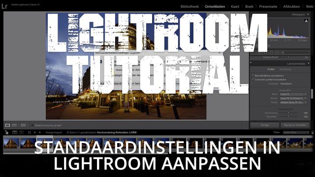 Standaardinstellingen in Adobe Lightroom veranderen
