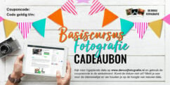 Cadeaubon fotografie cursus bij De Rooij Fotografie