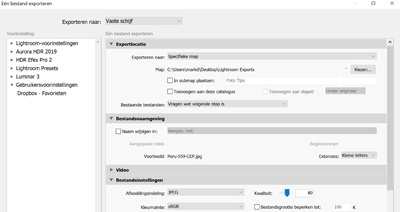 Cursus Adobe Lightroom - Ontwikkelen - Foto's exporteren