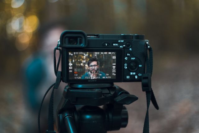 filmen met een fotocamera