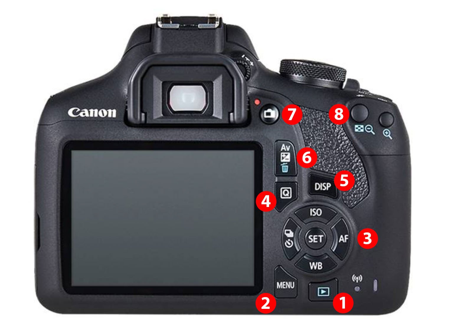 Uitleg & Tips Canon EOS 2000D De Rooij Fotografie