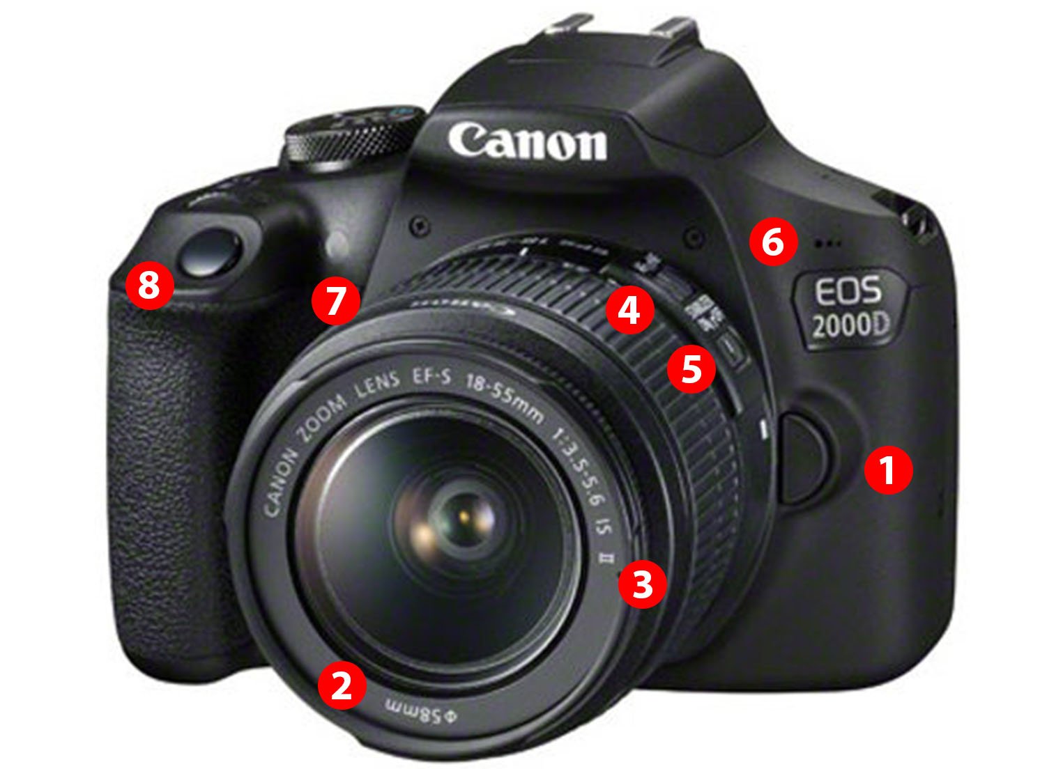 Uitleg & Tips Canon EOS 2000D De Rooij Fotografie