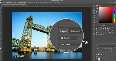 cursus photoshop werken met lagen