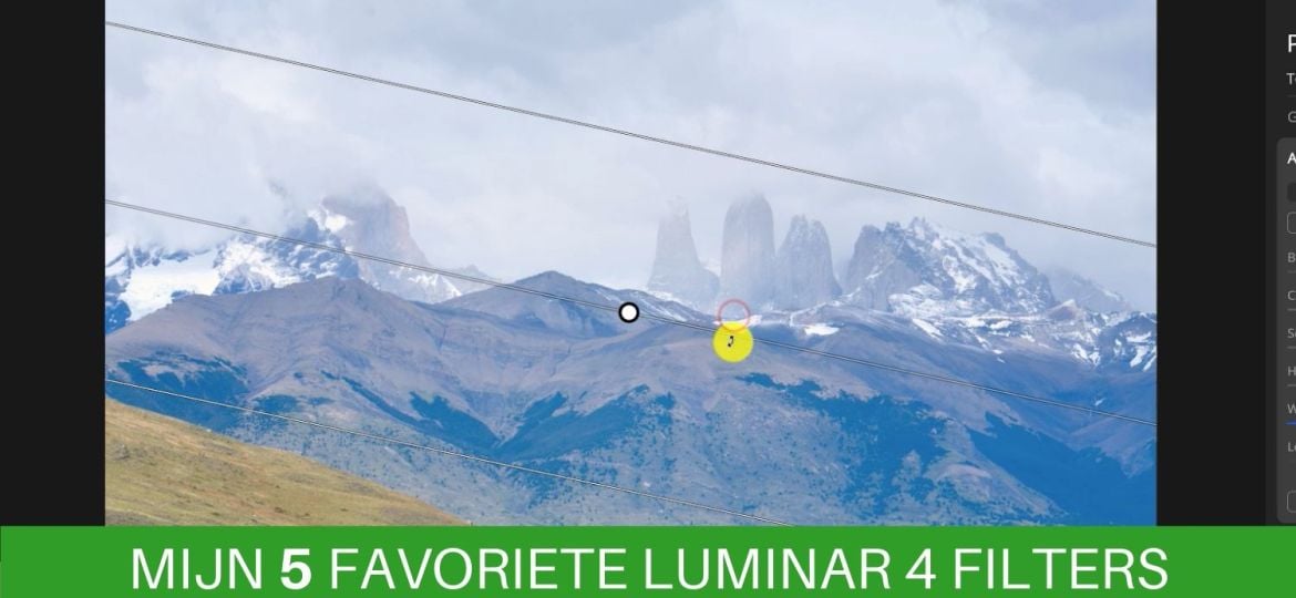 5 favoriete luminar 4 filters en functie voor landschapsfotografen