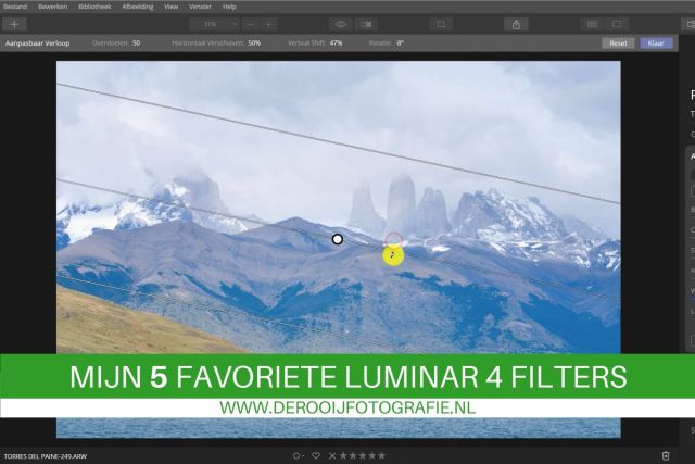 5 favoriete luminar 4 filters en functie voor landschapsfotografen
