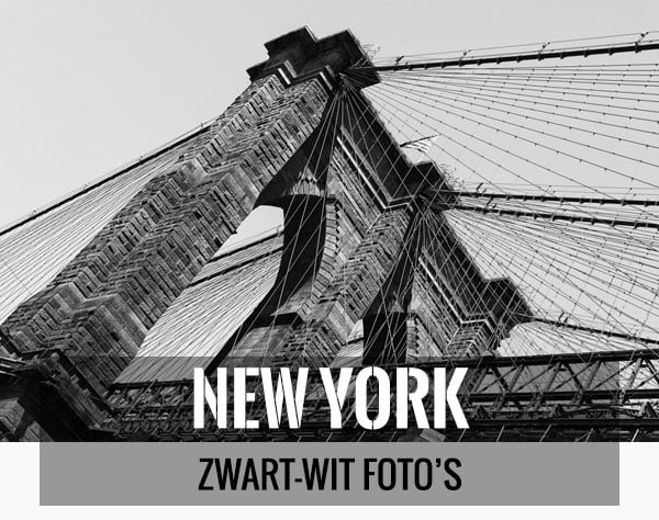 Mooiste zwart-wit foto's van New York als wanddecoratie