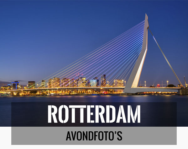 Mooiste avondfoto's van Rotterdam