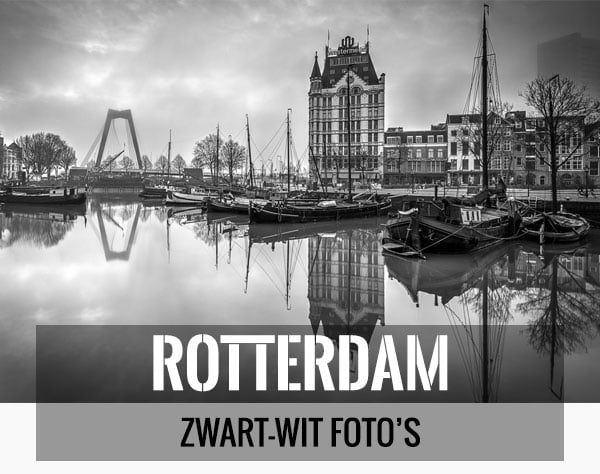 Mooiste zwart-wit foto's van Rotterdam