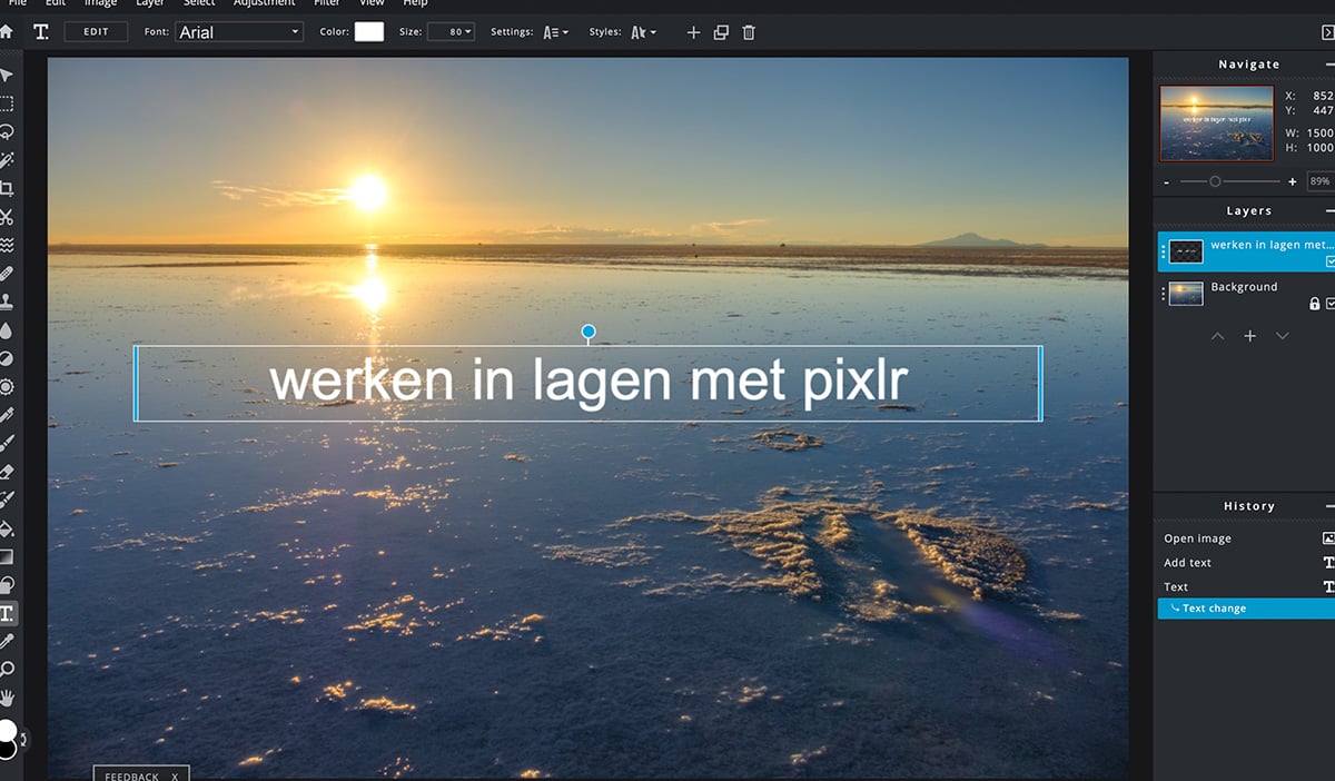 pixlr gratis foto bewerken lagen logo toevoegen