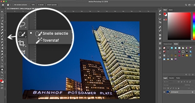 werken met selecties in adobe photoshop online cursus