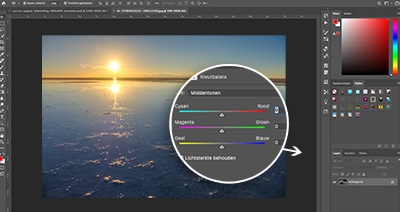adobe photoshop leer werken met witbalans