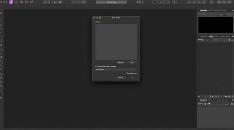 focus stacking affinity photo