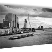 Fotoposter Erasmusbrug Rotterdam (zwart-wit)