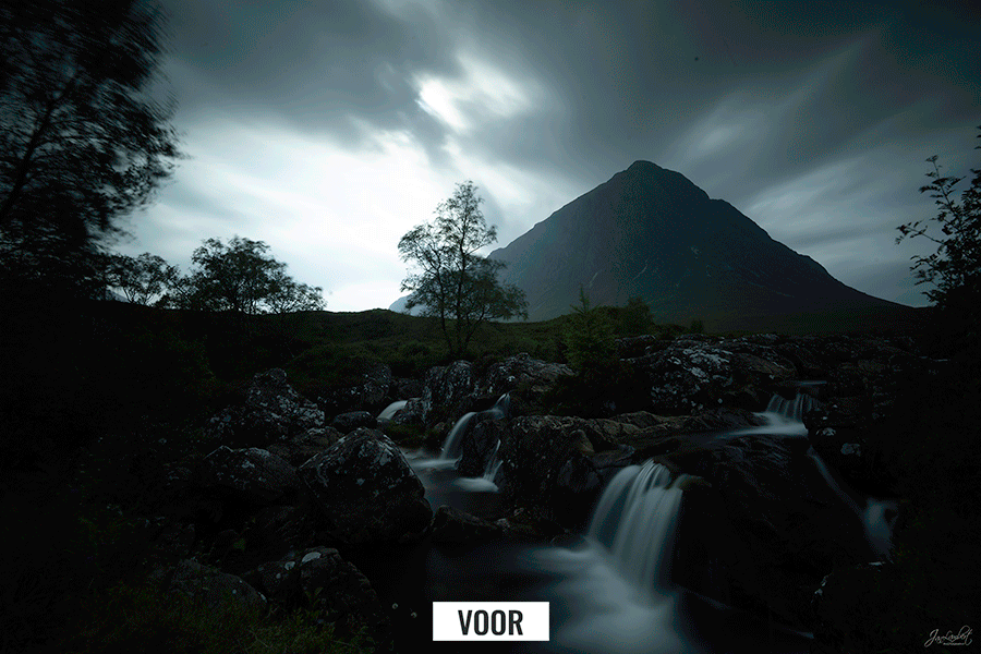 Voor en na afbeeldingen fotobewerking Adobe Lightroom door Jan Lambert