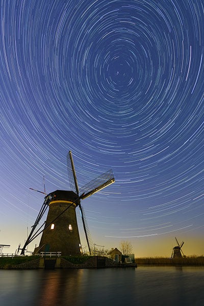 Gratis Fotografie boek - Foto sterrenspoor Kinderdijk