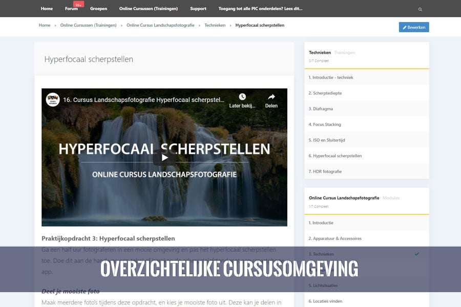 De beste online cursus over landschapsfotografie
