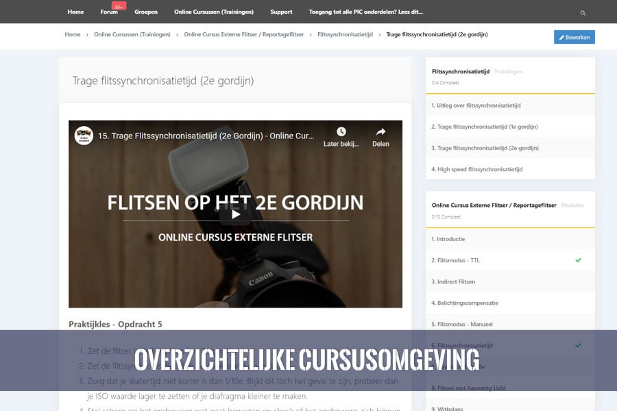 online cursus externe reportage flitser overzicht