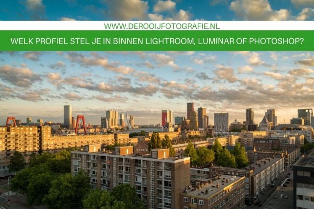 Welk profiel kun je het beste instellen bij adobe lightroom en photoshop
