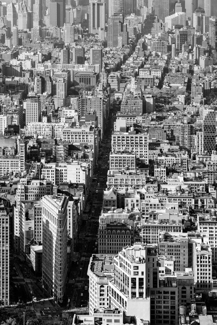 Luchtfoto Manhattan met Flatiron