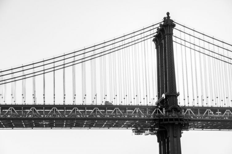 Manhattan Bridge New York (high key)